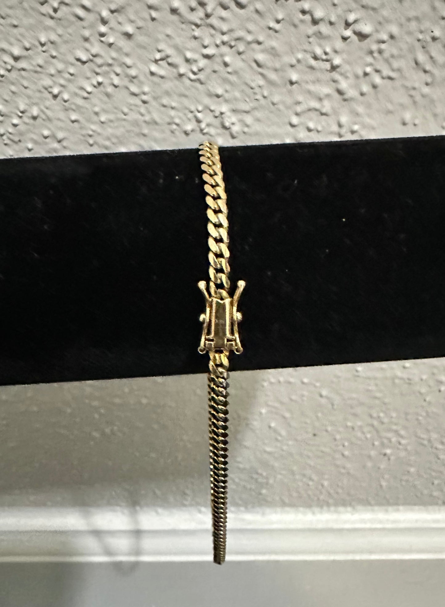 Tobillera sólida de 14 k